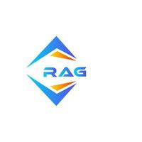Rag abstraktes Technologie-Logo-Design auf weißem Hintergrund. Lappen kreative Initialen schreiben Logo-Konzept. vektor
