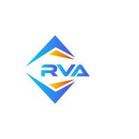 rva abstraktes Technologie-Logo-Design auf weißem Hintergrund. rva kreative Initialen schreiben Logo-Konzept. vektor