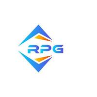 RPG-abstraktes Technologie-Logo-Design auf weißem Hintergrund. rpg kreative initialen schreiben logokonzept. vektor