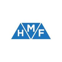 mhf abstraktes Anfangslogodesign auf weißem Hintergrund. mhf kreatives Initialen-Brief-Logo-Konzept. vektor