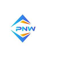pnw abstrakt teknologi logotyp design på vit bakgrund. pnw kreativ initialer brev logotyp begrepp. vektor