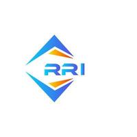 rri abstraktes Technologie-Logo-Design auf weißem Hintergrund. rri kreatives Initialen-Buchstaben-Logo-Konzept. vektor