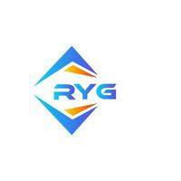 ryg abstraktes Technologie-Logo-Design auf weißem Hintergrund. ryg kreative Initialen schreiben Logo-Konzept. vektor