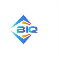 Biq abstraktes Technologie-Logo-Design auf weißem Hintergrund. biq kreatives Initialen-Buchstaben-Logo-Konzept. vektor