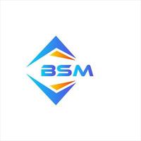 bsm abstrakt teknologi logotyp design på vit bakgrund. bsm kreativ initialer brev logotyp begrepp. vektor