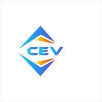 CEV abstraktes Technologie-Logo-Design auf weißem Hintergrund. cev kreative Initialen schreiben Logo-Konzept. vektor