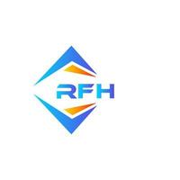 rfh abstrakt teknologi logotyp design på vit bakgrund. rfh kreativ initialer brev logotyp begrepp. vektor