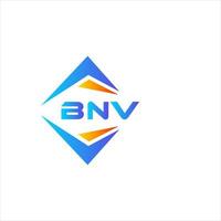 bnv abstrakt teknologi logotyp design på vit bakgrund. bnv kreativ initialer brev logotyp begrepp. vektor