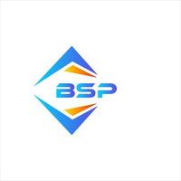 bsp abstraktes Technologie-Logo-Design auf weißem Hintergrund. bsp kreative Initialen schreiben Logo-Konzept. vektor