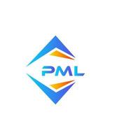 PML abstraktes Technologie-Logo-Design auf weißem Hintergrund. pml kreatives Initialen-Buchstaben-Logo-Konzept. vektor