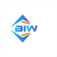 Biw abstraktes Technologie-Logo-Design auf weißem Hintergrund. biw kreatives Initialen-Buchstaben-Logo-Konzept. vektor