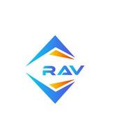 rav abstrakt teknologi logotyp design på vit bakgrund. rav kreativ initialer brev logotyp begrepp. vektor