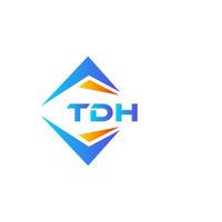 Tdh abstraktes Technologie-Logo-Design auf weißem Hintergrund. tdh kreatives Initialen-Logo-Konzept. vektor