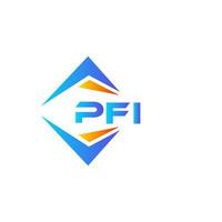 pfi abstrakt teknologi logotyp design på vit bakgrund. pfi kreativ initialer brev logotyp begrepp. vektor