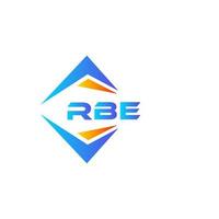 rbe abstrakt teknologi logotyp design på vit bakgrund. rbe kreativ initialer brev logotyp begrepp. vektor