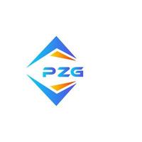 pzg abstrakt teknologi logotyp design på vit bakgrund. pzg kreativ initialer brev logotyp begrepp. vektor