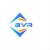 bvr abstraktes Technologie-Logo-Design auf weißem Hintergrund. bvr kreative Initialen schreiben Logo-Konzept. vektor