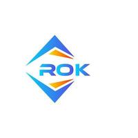 rok abstrakt teknologi logotyp design på vit bakgrund. rok kreativ initialer brev logotyp begrepp. vektor