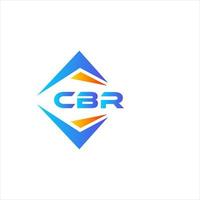 Cbr abstraktes Technologie-Logo-Design auf weißem Hintergrund. cbr kreatives Initialen-Buchstaben-Logo-Konzept. vektor