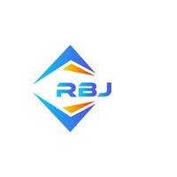 Rbj abstraktes Technologie-Logo-Design auf weißem Hintergrund. rbj kreative Initialen schreiben Logo-Konzept. vektor