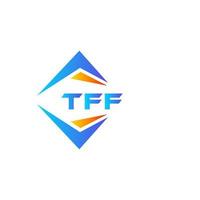 tff abstraktes Technologie-Logo-Design auf weißem Hintergrund. tff kreative Initialen schreiben Logo-Konzept. vektor