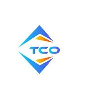 tco abstraktes Technologie-Logo-Design auf weißem Hintergrund. tco kreative Initialen schreiben Logo-Konzept. vektor