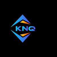 knq abstraktes Technologie-Logo-Design auf schwarzem Hintergrund. kq kreative Initialen schreiben Logo-Konzept. vektor