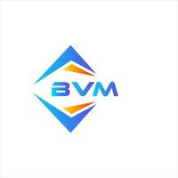 bvm abstraktes Technologie-Logo-Design auf weißem Hintergrund. bvm kreative Initialen schreiben Logo-Konzept. vektor