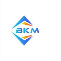 bkm abstraktes Technologie-Logo-Design auf weißem Hintergrund. bkm kreative Initialen schreiben Logo-Konzept. vektor