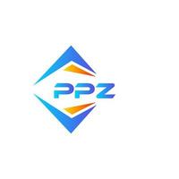 ppz abstraktes Technologie-Logo-Design auf weißem Hintergrund. ppz kreative Initialen schreiben Logo-Konzept. vektor