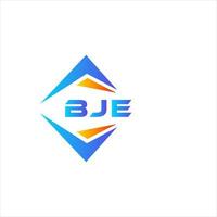 bje abstraktes Technologie-Logo-Design auf weißem Hintergrund. bje kreative Initialen schreiben Logo-Konzept. vektor