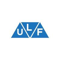 luf abstrakt första logotyp design på vit bakgrund. luf kreativ initialer brev logotyp begrepp. vektor