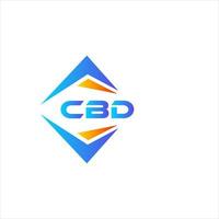 cbd abstrakt teknologi logotyp design på vit bakgrund. cbd kreativ initialer brev logotyp begrepp. vektor