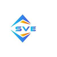 sve abstraktes Technologie-Logo-Design auf weißem Hintergrund. sve kreatives Initialen-Buchstaben-Logo-Konzept. vektor