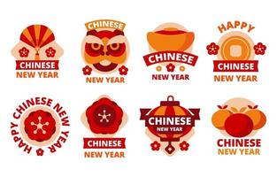 kinesiskt nyårsmärke vektor
