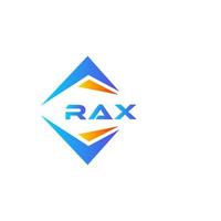 Rax abstraktes Technologie-Logo-Design auf weißem Hintergrund. rax kreative Initialen schreiben Logo-Konzept. vektor