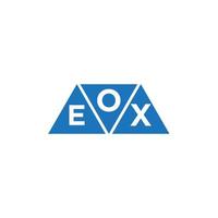 oex abstraktes Anfangslogodesign auf weißem Hintergrund. oex kreative Initialen schreiben Logo-Konzept. vektor
