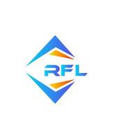 rfl abstraktes Technologie-Logo-Design auf weißem Hintergrund. rfl kreative Initialen schreiben Logo-Konzept. vektor