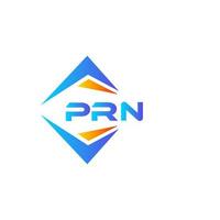 prn abstraktes Technologie-Logo-Design auf weißem Hintergrund. prn kreative Initialen schreiben Logo-Konzept. vektor