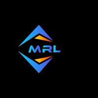 mrl abstrakt teknologi logotyp design på svart bakgrund. mrl kreativ initialer brev logotyp begrepp. vektor