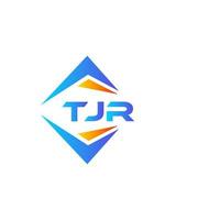 tjr abstrakt teknologi logotyp design på vit bakgrund. tjr kreativ initialer brev logotyp begrepp. vektor