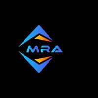 mra abstrakt teknologi logotyp design på svart bakgrund. mra kreativ initialer brev logotyp begrepp. vektor