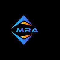 mra abstraktes Technologie-Logo-Design auf schwarzem Hintergrund. mra kreative Initialen schreiben Logo-Konzept. vektor