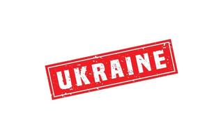 Ukraine-Stempel mit Grunge-Stil auf weißem Hintergrund vektor