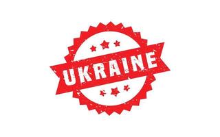 Ukraine-Stempel mit Grunge-Stil auf weißem Hintergrund vektor