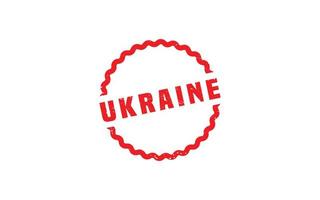 Ukraine-Stempel mit Grunge-Stil auf weißem Hintergrund vektor