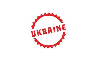 Ukraine-Stempel mit Grunge-Stil auf weißem Hintergrund vektor