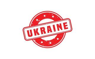 Ukraine-Stempel mit Grunge-Stil auf weißem Hintergrund vektor