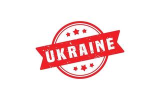 Ukraine-Stempel mit Grunge-Stil auf weißem Hintergrund vektor