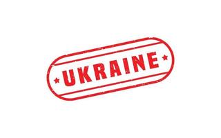 Ukraine-Stempel mit Grunge-Stil auf weißem Hintergrund vektor